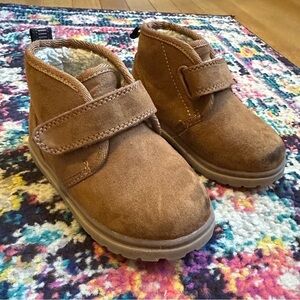 Cat & Jack Faux Shearling Boots Toddler Size 6 Brown